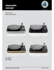 Clearaudio CONCEPT Bedienungsanleitung