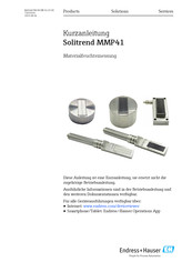 Endress+Hauser Solitrend MMP41 Betriebsanleitung