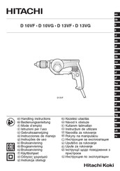 Hitachi D 13VF Bedienungsanleitung