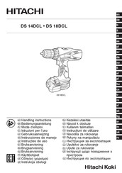 Hitachi DS 14DCL Bedienungsanleitung