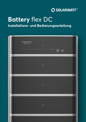 SOLARWATT Battery flex base DC 1.3 Installations- Und Bedienungsanleitung