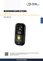 Pce Instruments PCE-EMF 20 Bedienungsanleitung
