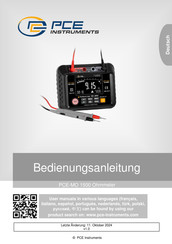 PCE Instruments PCE-MO 1500 Bedienungsanleitung