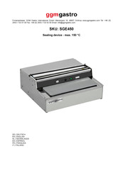 Ggmgastro SGE450 Kurzanleitung