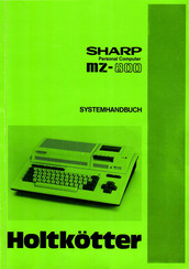 Sharp mz-800 Systemhandbuch