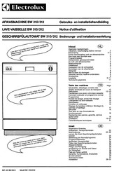 Electrolux BW 312 Bedienungs- Und Installationsanleitung