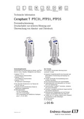 Endress+Hauser Ceraphant T PTP35 Technische Information