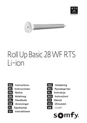 SOMFY Roll Up Basic 28 WFRTS Li-ion Anleitung