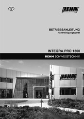 REHM INTEGRA.PRO 1500 Betriebsanleitung