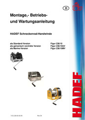 HADEF 238/10MV Montage-, Betriebs- Und Wartungsanleitung
