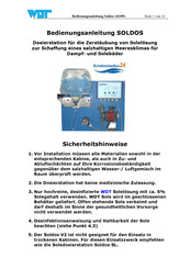 WDT SOLDOS Bedienungsanleitung