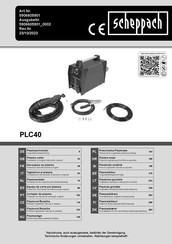 Scheppach PLC40 Originalbetriebsanleitung