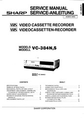 Sharp VC-384N Serviceanleitung