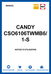 Candy CSO6106TWMB6/1-S Bedienungsanleitung