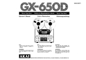 Akai GX-650D Bedienungsanleitung