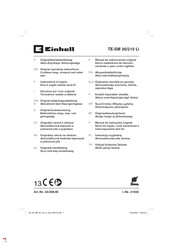 Einhell TE-SM 36/210 Li Originalbetriebsanleitung
