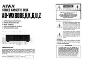 Aiwa AD-WX808H Bedienungsanleitung