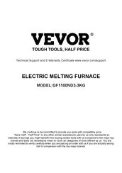 VEVOR GF1100ND3-3KG Bedienungsanleitung