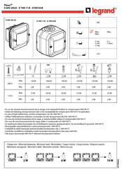 Legrand Plexo 0 695 20LA Bedienungsanleitung