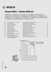 Bosch Climate 5000 L Bedienungsanleitung Für Den Betreiber