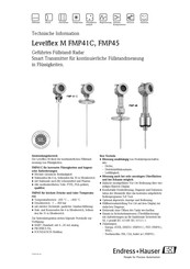 Endress+Hauser Levelflex M FMP41C Technische Information