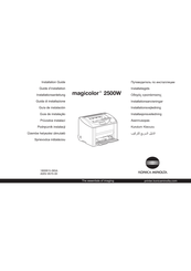 Konica Minolta magicolor 2500W Installationsanleitung