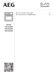 AEG BD782S Benutzerinformation