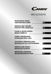 Candy MICG20GDFB Bedienungsanleitung