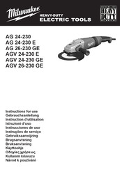 Milwaukee AG 26-230 GE Gebrauchsanleitung