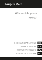 Kruger & Matz KM0931 Bedienungsanleitung