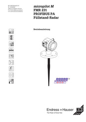 Endress+Hauser micropilot M FMR 231 Betriebsanleitung