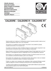 Vortice CALDORE RT Betriebsanleitung