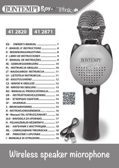 Bontempi Play Pink 41 2820 Bedienungsanleitung