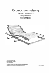 Meise Möbel meise.motion Gebrauchsanweisung