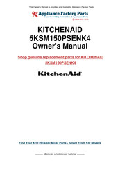 KitchenAid 5KSM150PSENK4 Gebrauchsanleitung