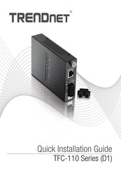 TRENDnet TFC-110MST Schnelle Installationsanleitung
