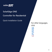 SolarEdge ONE Schnelle Installationsanleitung