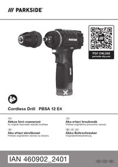 Parkside 460902 2401 Originalbetriebsanleitung