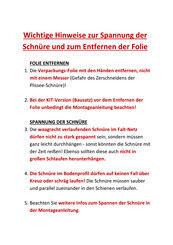 Insetto Sheta23 Montageanleitung