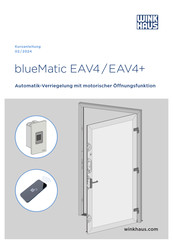 Winkhaus blueMatic EAV4+ Kurzanleitung