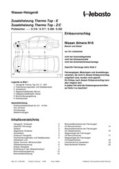 Webasto 668 89A Einbauvorschlag