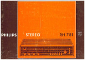 Philips RH 781 Bedienungsanleitung