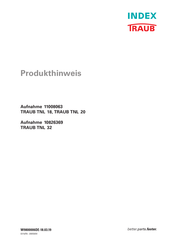 Traub TNL32 Produkthinweis