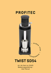 Profitec TWIST SD54 Bedienungsanleitung