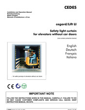 Cedes cegard/Lift LI Betriebsanleitung