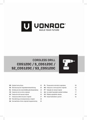 VONROC S2 CD512DC Bersetzung Der Originalbetriebsanleitung