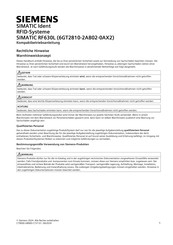 Siemens SIMATIC RF630L Kompaktbetriebsanleitung