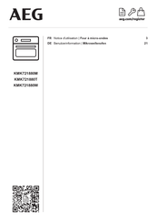 AEG KMK721880T Benutzerinformation