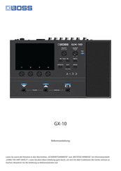 Boss GX-10 Referenz-Anleitung