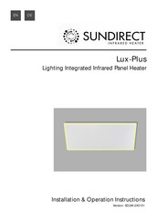 Sundirect Lux-Plus Installations- Und Bedienungsanleitung
